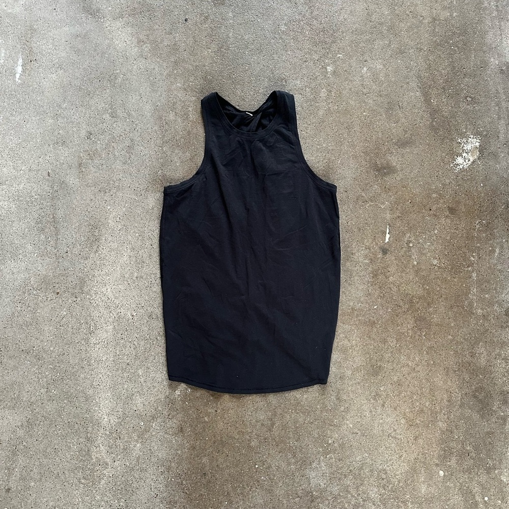 Lululemon All Tied Up Tank Top in Black Activewear Athleisure Open Back Summer - Picture 7 of 10